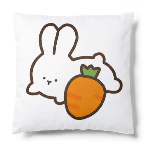 跳ねるうさちゃん Cushion