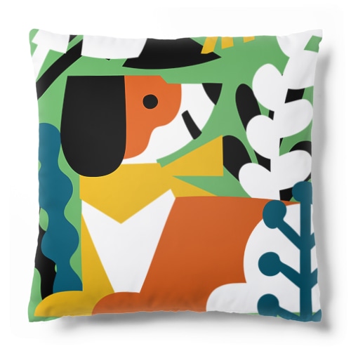 Plants and Dog Cushion