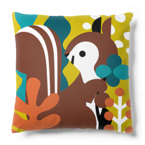 Plants and Squirrel Cushion