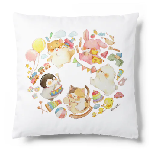 おもちゃ箱”もふもちどうぶつ” Cushion