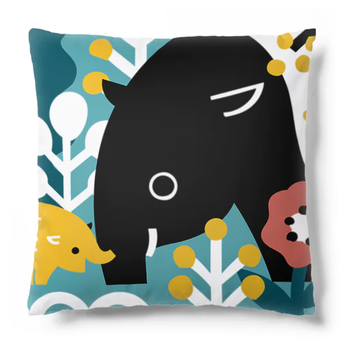 Plants and Tapirus Cushion