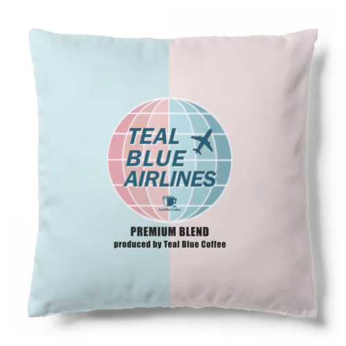 TEAL BLUE AIRLINES クッション