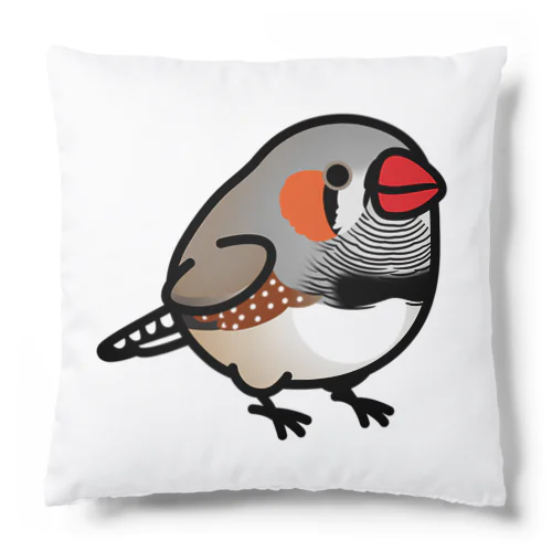 （両面）キンカチョウ　Chubby Bird Cushion