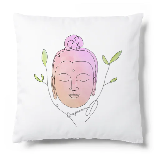 Compassion Buddha -ピンク- Cushion