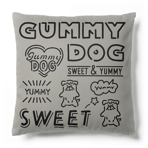 グミドッグネオン(ブラック) Cushion