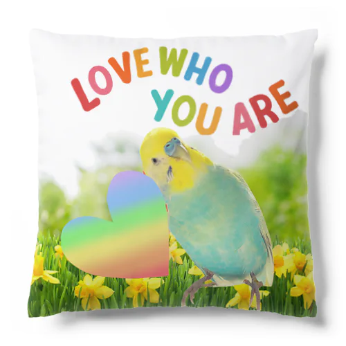 インコ🦜タカちゃんHappy🌈 Cushion