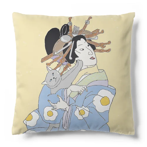 抱っこは嫌なのよ。　thanks but no thanks. Cushion