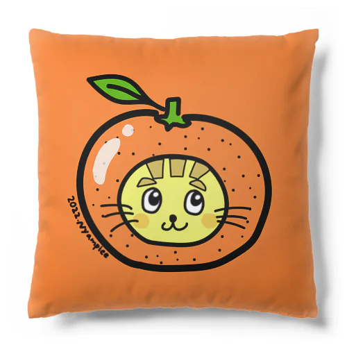 フルーツにゃんぴー（みかん） Cushion