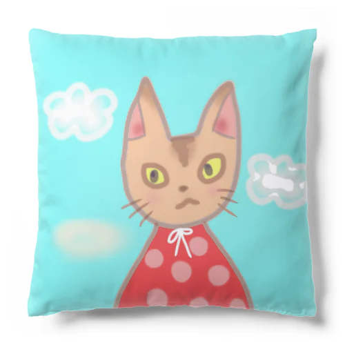 モクモク雲とモフモフ猫ちゃん Cushion