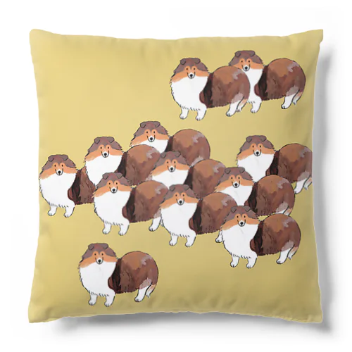 シェルティ大群 Cushion