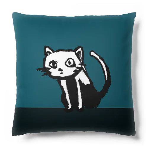 ねこ(あおみどり) Cushion