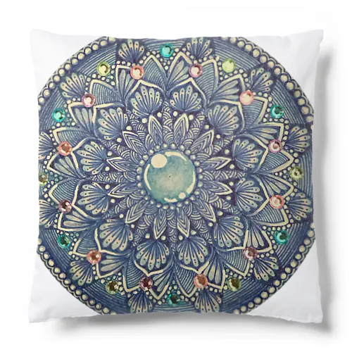 mandala-こおりのくに Cushion