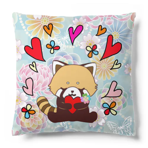 Loving and gentle Heart.-Blueクッション- Cushion