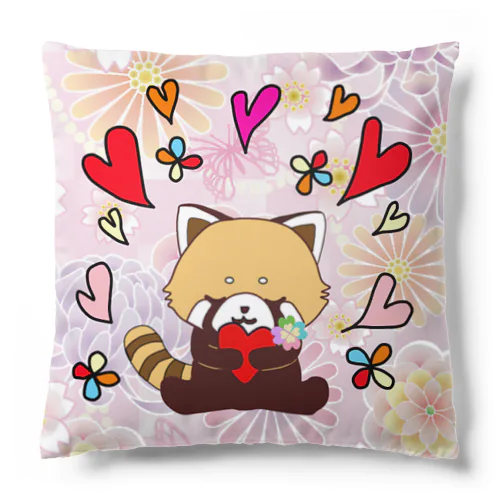 Loving and gentle Heart.-Pinkクッション- Cushion