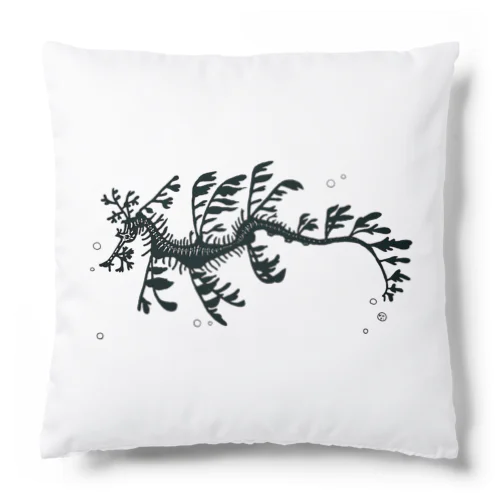 リーフィーシードラゴン　白黒 Cushion