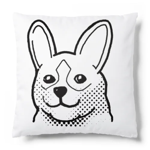 コーギー 黒 Cushion