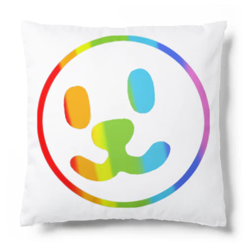 Smile Face Rainbow Line Cushion