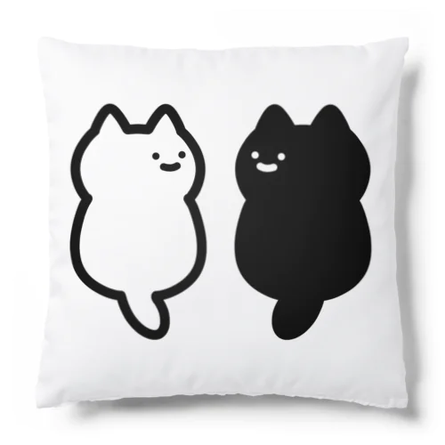 正面のわからないねこ Cushion