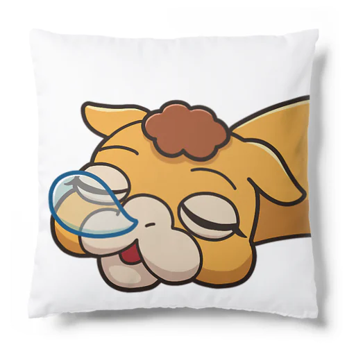 寝てるキャメルクッション Cushion