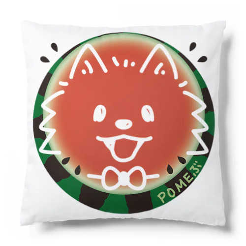  POMEぶ Dスイカとポメラニアン Cushion