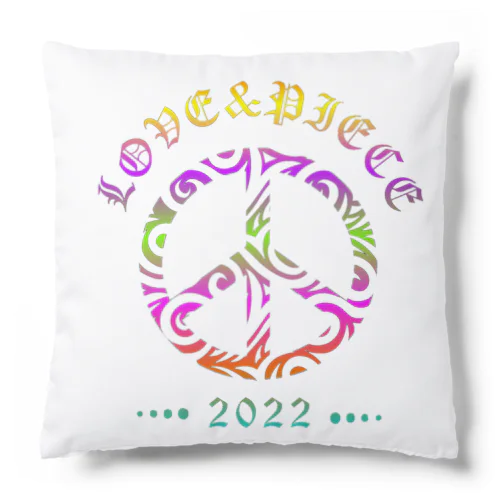 Love＆peaceシリーズRainbowcolorバージョン Cushion