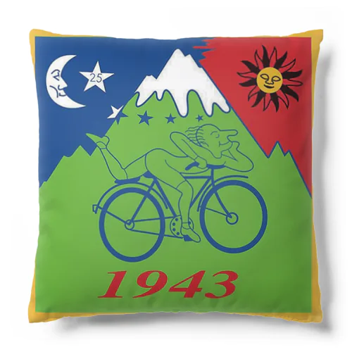 The Bicycle Day 1943 Celebration- Albert Hofmann Cushion