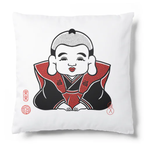 縁起物　福助 Cushion