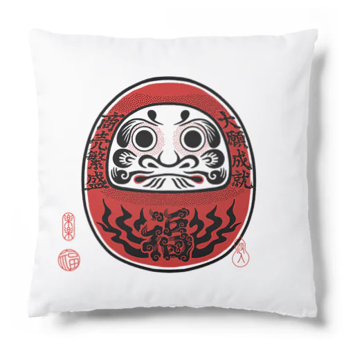 縁起物　達磨 Cushion