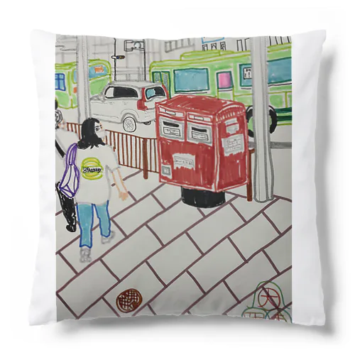 赤ポスト📮四条河原町 Cushion