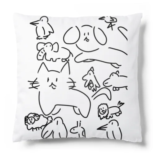 ゆかいでかわいいどうぶつさんたち！ Cushion