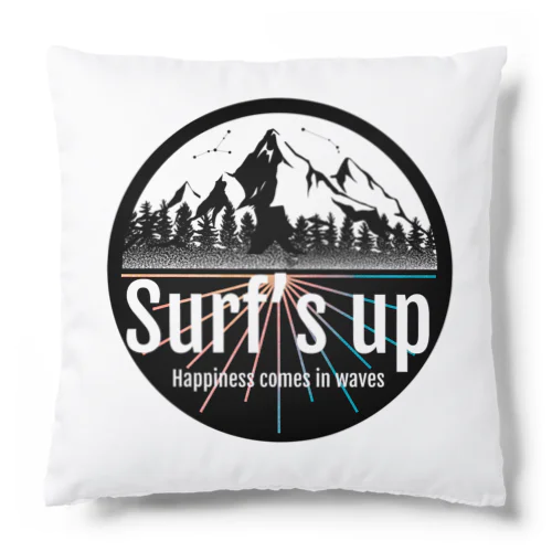 Surf's up〜良い波がきた・black〜オリジナルデザイン Cushion