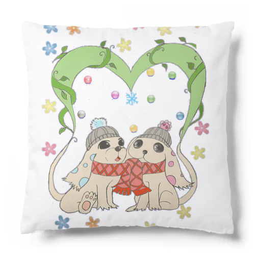 dog heart Cushion