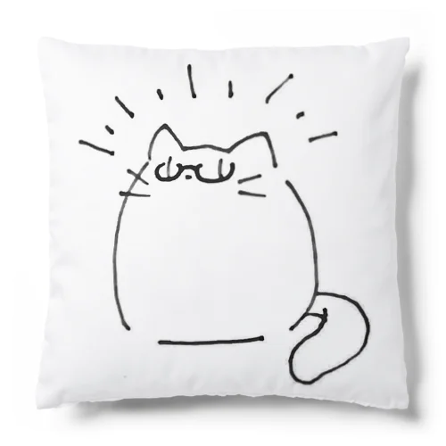 ユラウねこ003「うれしい波」 Cushion