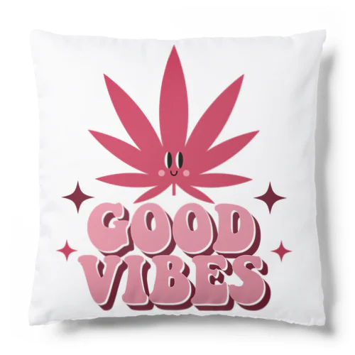 GOOD VIVES グッドバイブス 大麻 マリファナ カナビス ヘンプ ガンジャ Cushion