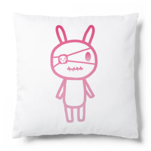 眼帯うさちゃん(ピンク) Cushion