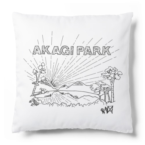 AKAGI★park01(黒文字) Cushion