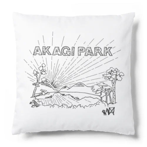 AKAGI★park01(黒文字) Cushion