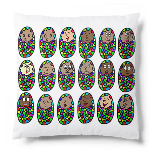 Rainbow Minomushi Full Members Cushion