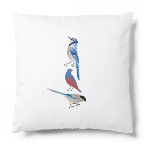 私の好きな青い鳥 1 白 Cushion