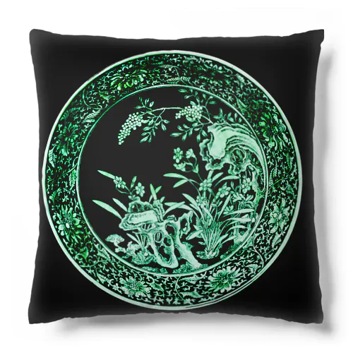 水仙と岩の皿（景徳鎮） Cushion