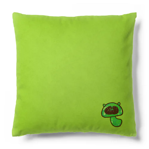 たぬきのこ(緑) Cushion