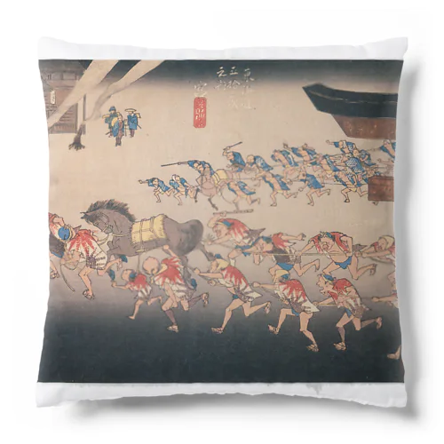 広重_東海道五拾三次 宮 熱田神 Cushion