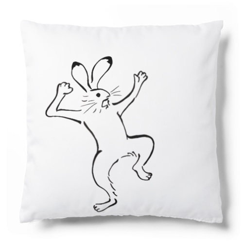 驚いてる兎 Cushion