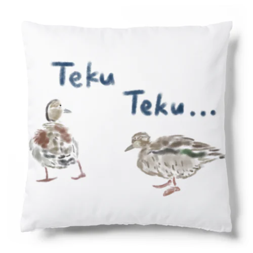 お散歩カモず カラーラフ① Cushion