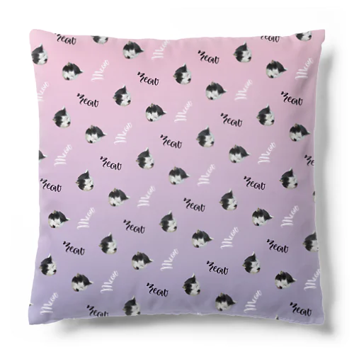 meow ～白黒猫～ Cushion