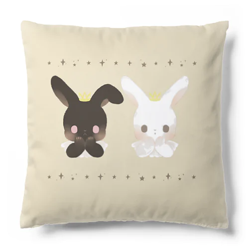 白黒うさぎ Cushion