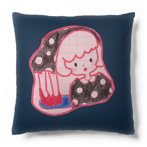 ダンスフロアに佇むモガ(ネイビー) Cushion