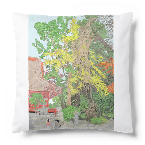 大石寺のイチョウ Cushion