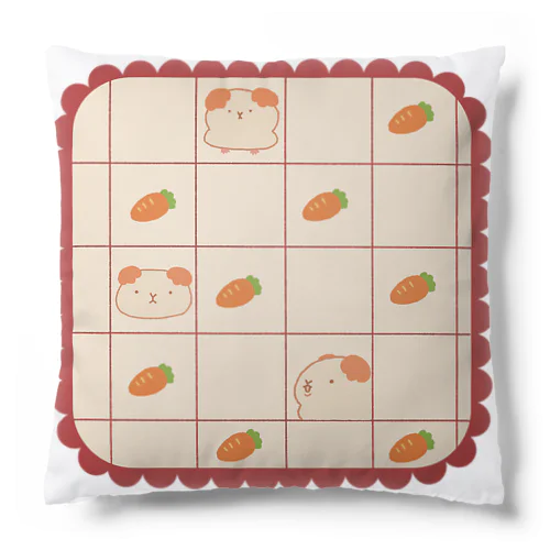 レトロなくいしんぼうモルモット Cushion