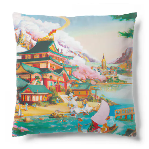 日本風をファンタジックにすると Cushion